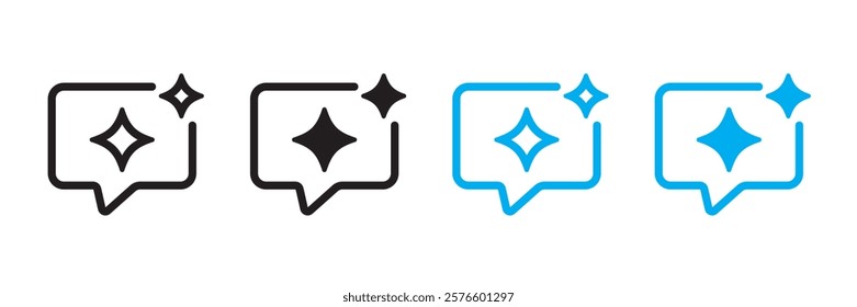 AI assistant icon. AI support and service symbol. Artificial intelligence technology and Machine learning concept. Icon element for application and web. Vector illustration.