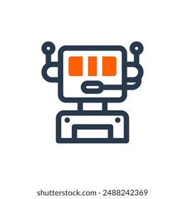AI Assistant Vector Icon Illustration