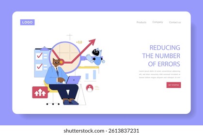 AI Assistant for Work. Innovative concept of a furry professional interacting with a friendly robot to boost productivity and minimize errors. Emphasizes efficiency through smart technology solutions