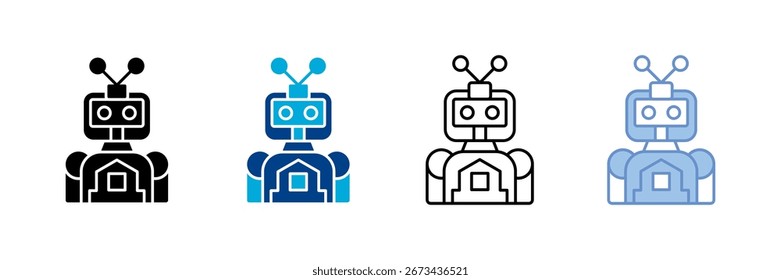 Ai Automation Icon Set Multiple Style Collection