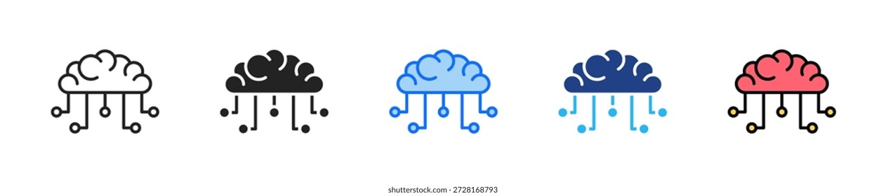 Ai Automation Icon Set Multiple Style Collection