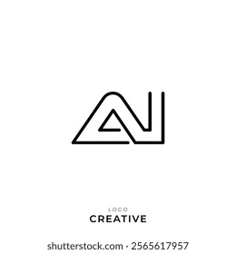 AI, AV Creative Latter Logo Design Branding Logo Design. Creative Logo. Template. Vector illustration. Modern Design. Monogram Design. Brand Identity. Company Logo.