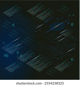 ai background tech data, circuit dark