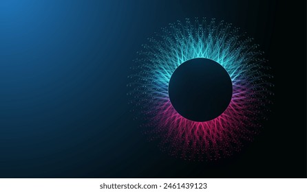 AI Banner Concept In The Digital Style. Generative Ideas Design Element For Internet Technology. Futuristic Technology Concept Artificial Intelligence.