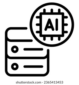 Icono de IA y Big Data