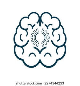 Configuración de AI brai para nuevo icono de instalación y diseño de símbolos inteligentes artificiales