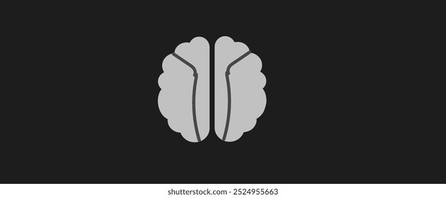 Fondo negro del cerebro de la IA	EPS 10
