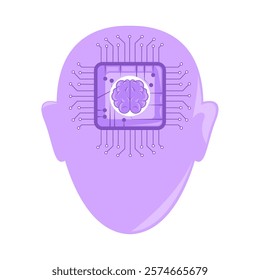 ai brain circuit isolated design