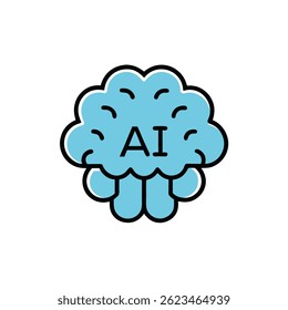 Ai Brain Logo Tech Ai Boom