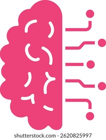 AI Brain vector icon. Can be used for printing, mobile and web applications.