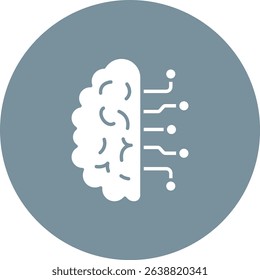 AI Brain vector icon. Can be used for printing, mobile and web applications.