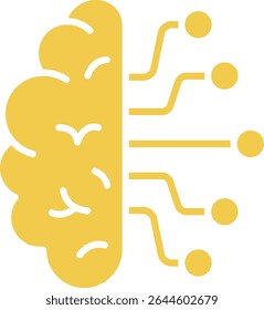 AI Brain vector icon. Can be used for printing, mobile and web applications.