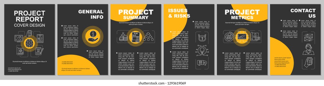 AI Brochure Template Layout. Artificial Intelligence. Flyer, Booklet, Leaflet Print Design. Big Data And Machine Learning. Vector Page Layouts For Magazines, Annual Reports, Advertising Posters