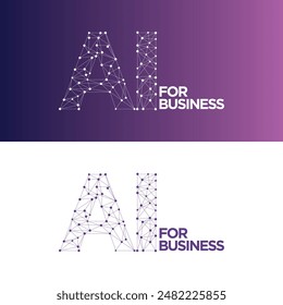 AI for Business kreatives Logo Design für Unternehmen.