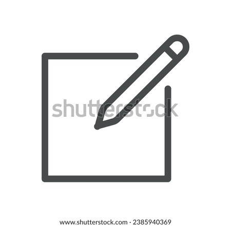 Ai chat bot related icon outline and linear vector.