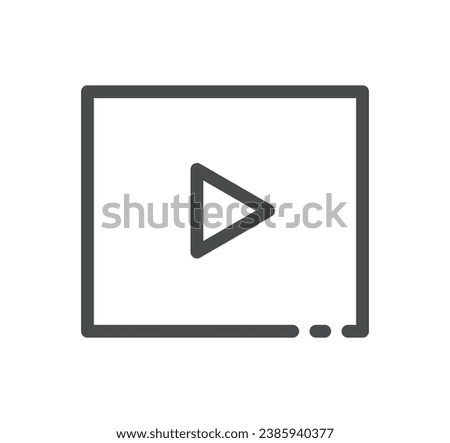 Ai chat bot related icon outline and linear vector.