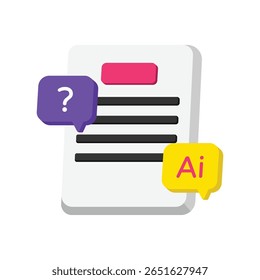 Ai Chat Vektor-Stil-Symbol. EPS 10-Datei