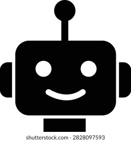 AI Chatbot Assistant Icon Flat and Outline Vector Symbols for Artificial Intelligence Virtual Assistant Customer Support Automation Robot Help Desk Isolated