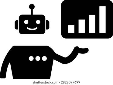 AI Chatbot Assistant Icon Flat and Outline Vector Symbols for Artificial Intelligence Virtual Assistant Customer Support Automation Robot Help Desk Isolated