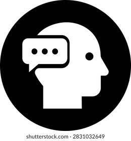 AI Chatbot Assistant Icon Flat and Outline Vector Symbols for Artificial Intelligence Virtual Assistant Customer Support Automation Robot Help Desk Isolated