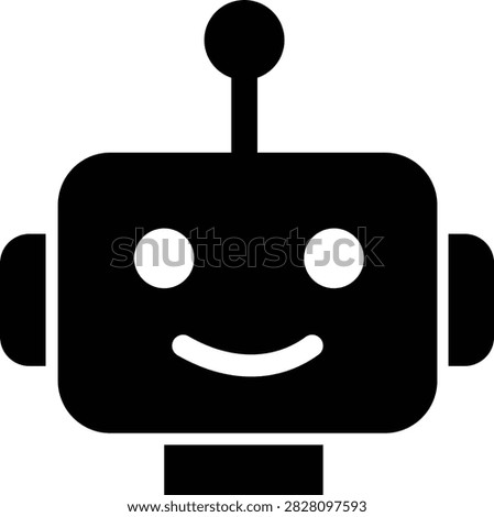 AI Chatbot Assistant Icon Flat and Outline Vector Symbols for Artificial Intelligence Virtual Assistant Customer Support Automation Robot Help Desk Isolated