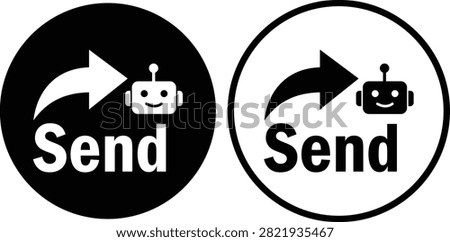 AI Chatbot Assistant Icons Set Collection Group Flat and Outline Vector Symbols for Artificial Intelligence Virtual Assistant Customer Support Automation Robot Help Desk Isolated