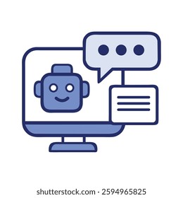 AI Chatbot Computer Communication Smart Bot Digital