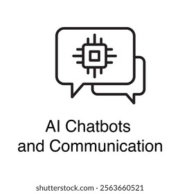 AI Chatbot Icon – Smart Communication and AI Messaging Solutions