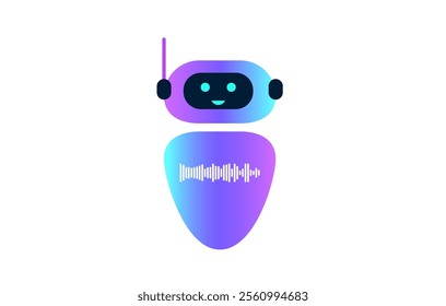 AI chatbot icon. Streamlines communication. Natural language processing and machine learning. Real time support, answer queries, automate tasks. Enhancing customer interaction flat vector illustration