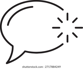 AI Chatbot Speech Bubble Silhouette Icon Vector Digital Assistant Messaging Automation Support Smart Communication Logo Symbol Sign Technology Illustration