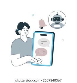Ai Chatbot Vector illustration. EPS 10 File