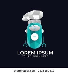 AI Chef Robot Logo Design