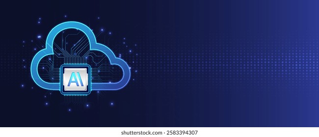 AI Cloud Computing with Futuristic Circuit Design