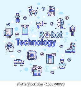 Ai color linear vector icons set. Machine learning algorithms and futuristic innovations. Artificial intelligence thin line illustrations. Robotic technologies, automation outline symbols collection
