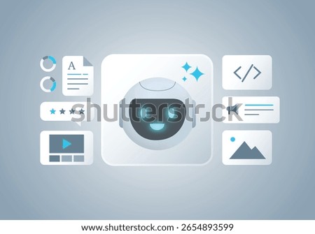 AI Content Generation and AI-Powered Social Media Automation for SEO articles,  AI Assistant created generate art, text, video, audio and review in content marketing.