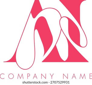 AI creative modern abstract letter logo vector design. Usable for your company or business and brand identity.