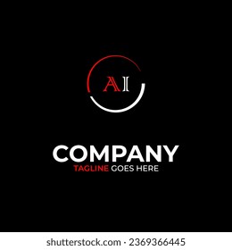 AI creative modern letters logo design template