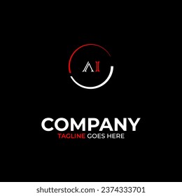 AI creative modern letters logo design template