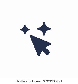 ai cursor click icon sign vector