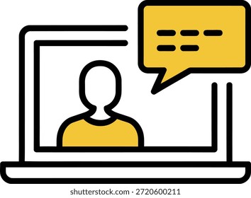 AI Customer Support Chat Illustration on Screen