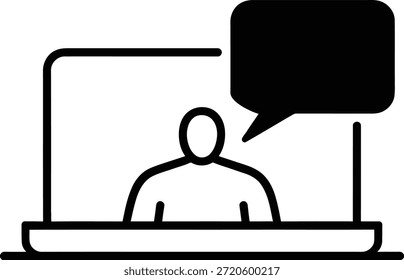 AI Customer Support Chat Illustration on Screen