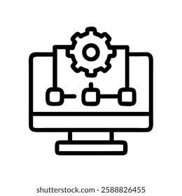AI data processing dashboard illustration