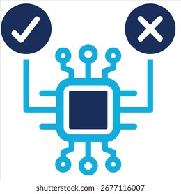 Elemento De Icono De Decisión Ai Para Diseño