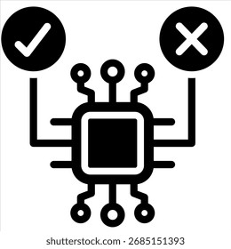 Ai Decision Icon Element For Design