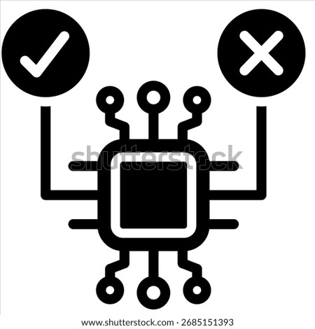Ai Decision Icon Element For Design