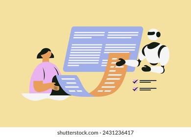 Ai developer Vector Illustration in Flat Style