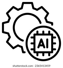 AI for Development object illustration icon