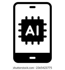 AI Device object illustration icon
