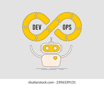 AI in DevOps. Ai and machine learning ML technologies to automate and optimize software development and communication. Modern software development and artificial intelligence management processes