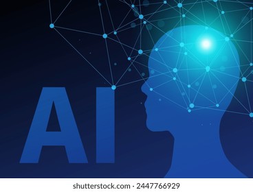 IA y tecnología digital de fondo